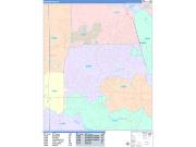 Warner Robins Wall Map Color Cast Style 2023